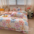 seven-color flower duvet cover bedding pillowcase set